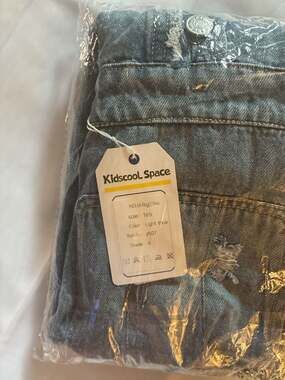 Kidscool Space Light Blue Distressed Denim Jeans Model zkBig2746